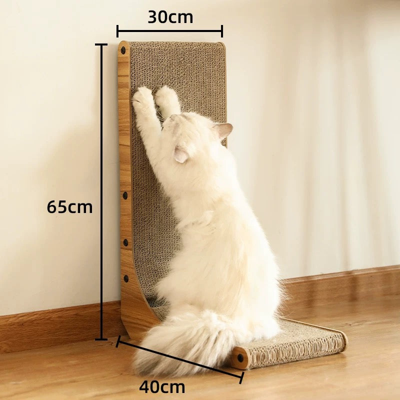 Wall Mounted Wood Cat Scratcher, Cardboard Scratcher (Sofa Protector)