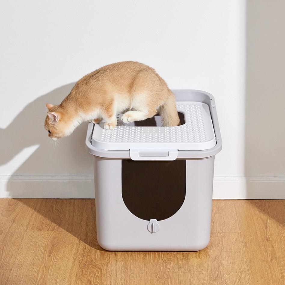 Top Entry Litter Box Clean Stylish Solution for Cat PetBesty PETBESTY