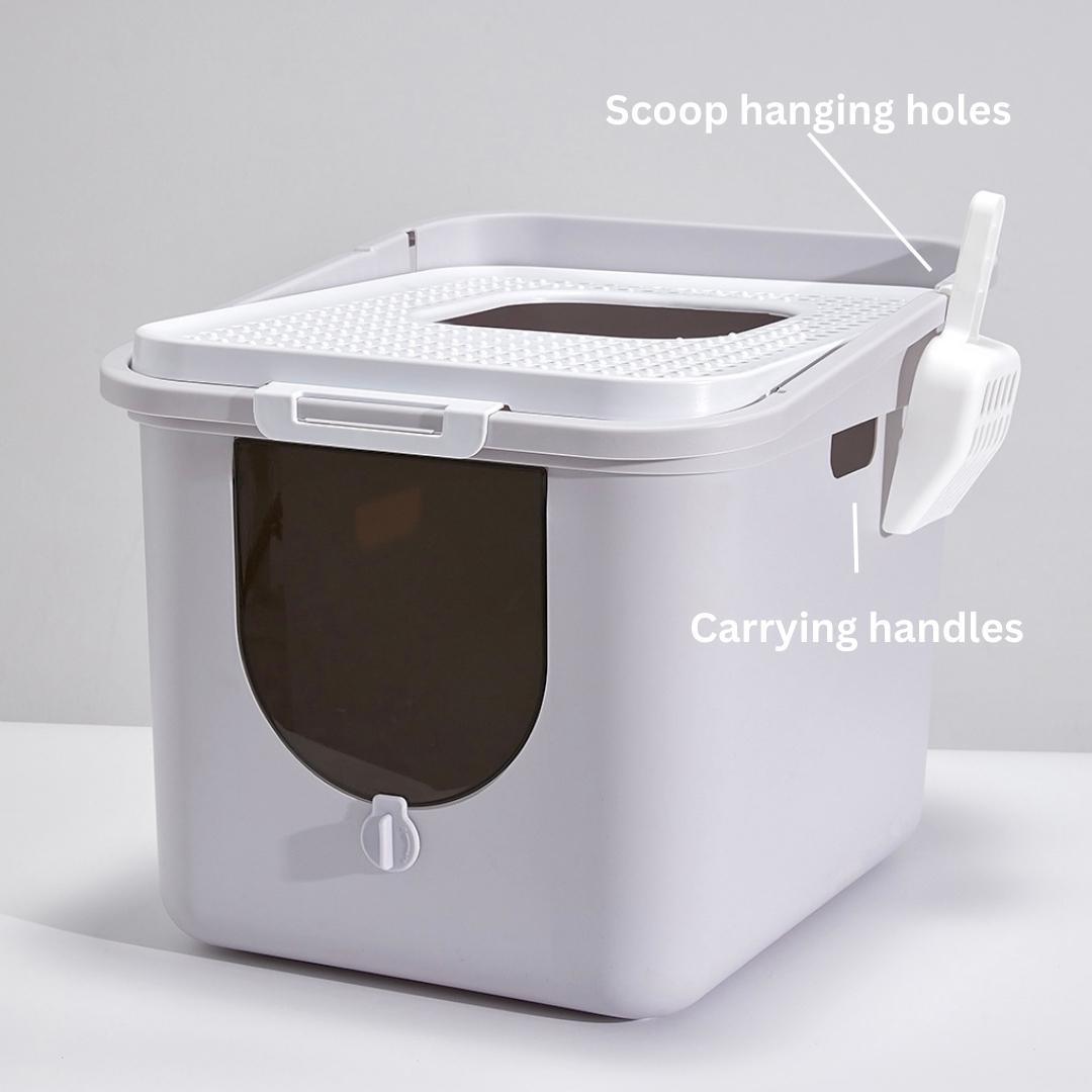 Top Entry Litter Box Clean Stylish Solution for Cat PetBesty PETBESTY