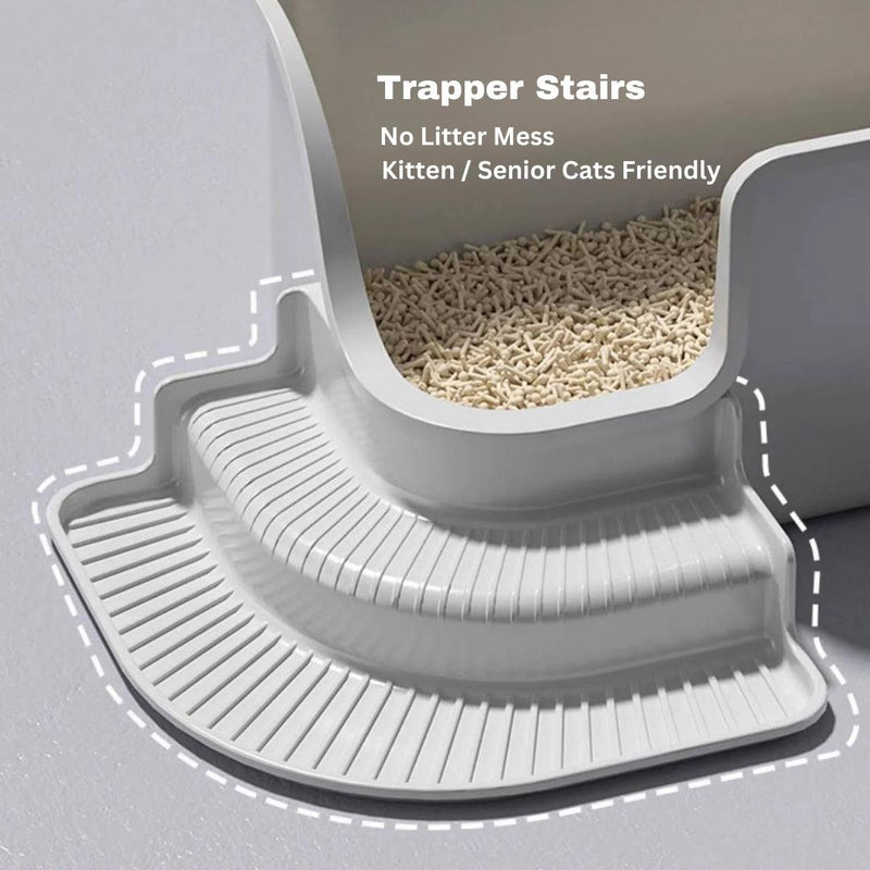 Trapper Stairs - XXL Large Cat Litter Box Accessory