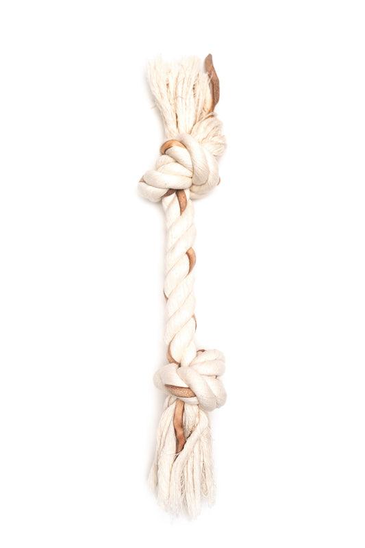 Leather Knot Rope Toy For Dogs